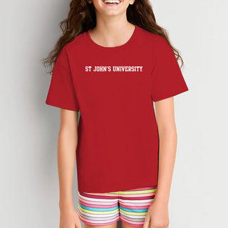St John's University Red Storm Basic Block Youth T-Shirt - Red