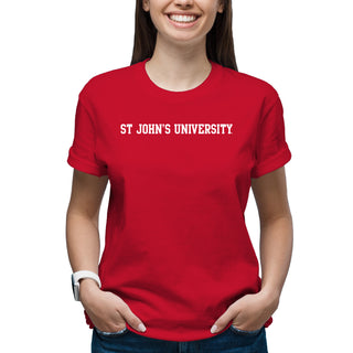 St John's University Red Storm Basic Block T-Shirt - Red