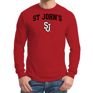 St John's University Red Storm Arch Logo Long Sleeve T-Shirt