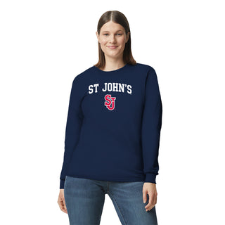 St John's University Red Storm Arch Logo Long Sleeve T-Shirt