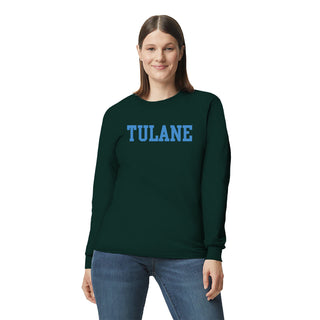 Tulane University Green Wave Basic Block Long Sleeve - Forest