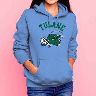 Tulane Green Wave Arch Logo Hoodie - C Blue