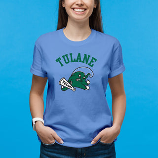Tulane Green Wave Arch Logo T-Shirt - C Blue