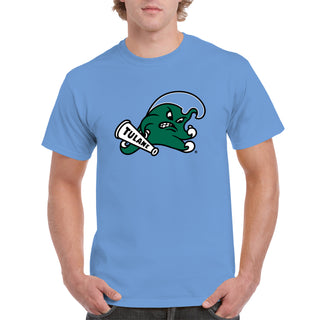 Tulane University Green Wave Primary Logo T-Shirt - CBlue
