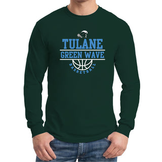 Tulane Green Wave Basketball Peak Long Sleeve T-Shirt - Forest