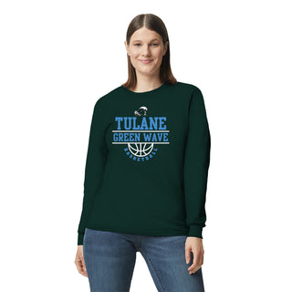 Tulane Green Wave Basketball Peak Long Sleeve T-Shirt - Forest