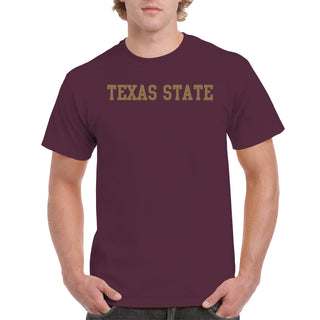 Texas State Bobcats Basic Block T-Shirt - Maroon