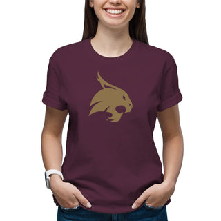 Texas State Bobcats Primary Logo T-Shirt - Maroon