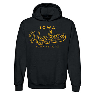 University of Iowa Hawkeyes Road Trip Heavy Blend Hoodie - Black