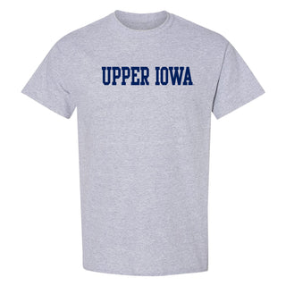 Upper Iowa Basic Block T-Shirt - Sport Grey