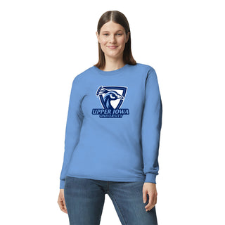 Upper Iowa Secondary Logo Long Sleeve - C Blue