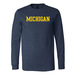 UGP Block Michigan Canvas LS T - Heather Navy