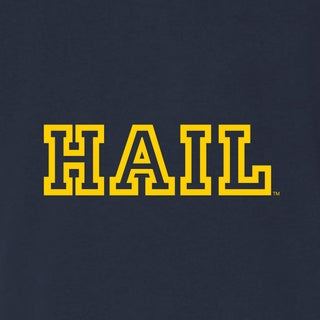 Michigan Hail Outline Canvas Triblend T-Shirt
