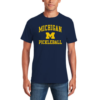 Michigan Wolverines Arch Logo Pickleball T-Shirt - Navy