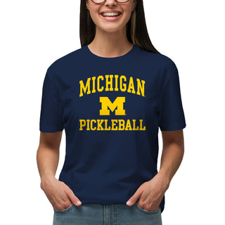 Michigan Wolverines Arch Logo Pickleball T-Shirt - Navy