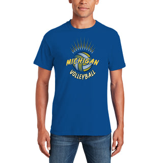 Michigan Volleyball Spike T-shirt - Royal