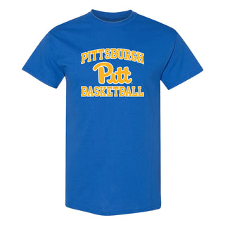 Pittsburgh Panthers Arch Logo Basketball T-Shirt - Royal