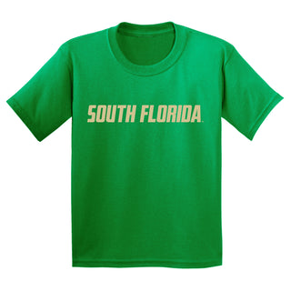 South Florida Bulls Basic Block Youth T-Shirt - Irish Green