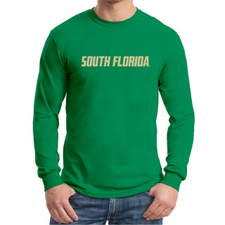 South Florida Bulls Basic Block Long Sleeve T-Shirt - Irish Green