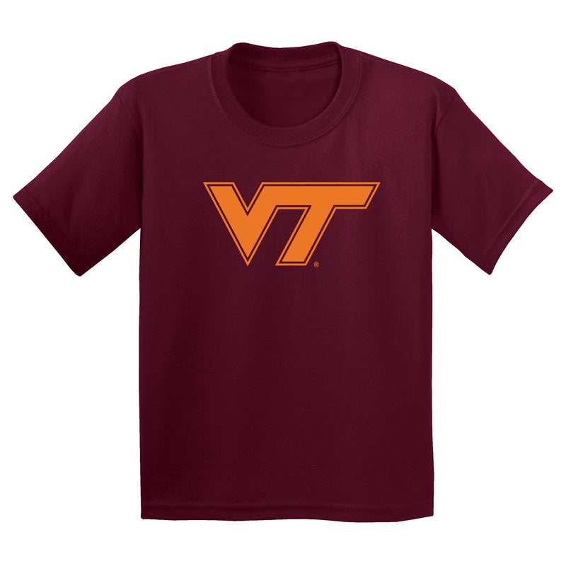 Virginia Tech Primary Logo Youth T-Shirt - Maroon