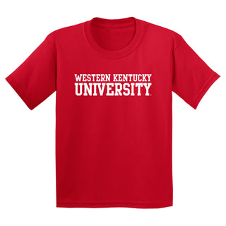 Western Kentucky Hilltoppers Basic Block Youth T-Shirt - Red