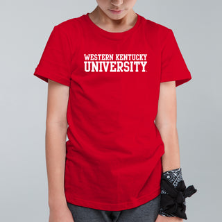 Western Kentucky Hilltoppers Basic Block Youth T-Shirt - Red