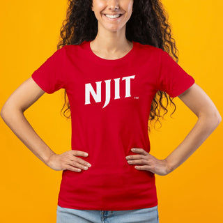New Jersey Institute of Technology Basic Block Short Sleeve Women's T-Shirt - Red