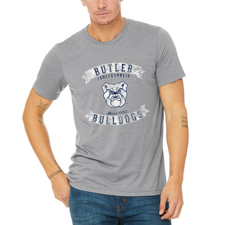 Butler Bulldogs Vintage Banners Canvas Triblend T-Shirt - Athletic Grey Triblend