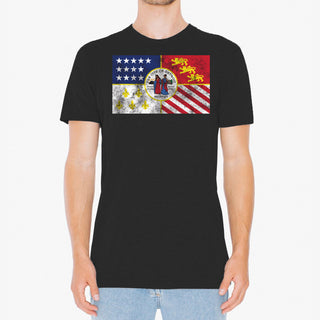 Detroit City Flag Apparel- Vintage Black