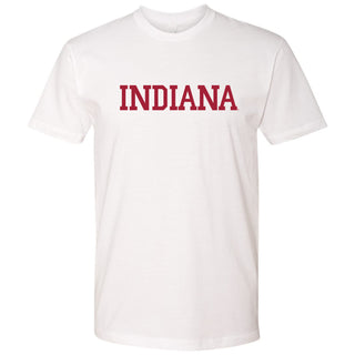 Indiana University Hoosiers Basic Block Short Sleeve T-Shirt - White
