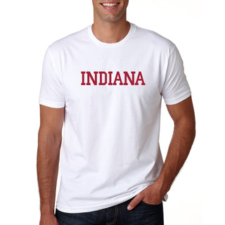 Indiana University Hoosiers Basic Block Short Sleeve T-Shirt - White