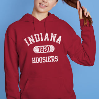 Indiana Athletic Arch Logo Hoodie - Cardinal