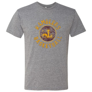 Loyola University Chicago Ramblers Basketball Distress Short Sleeve T Shirt - Premium Heather