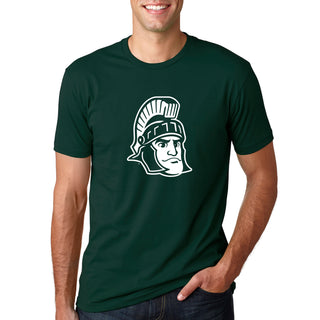 Michigan State University Spartans Sparty Mark Short Sleeve T Shirt - Forest Green