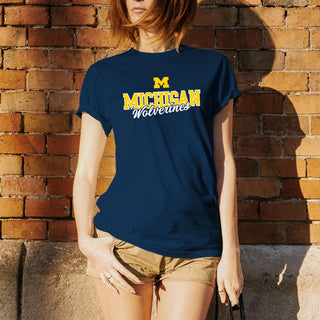 Michigan Fresh Script - Navy
