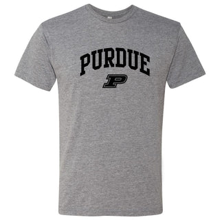 Purdue University Boilermakers Arch Logo T Shirt - Premium Heather
