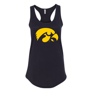 University of Iowa Hawkeyes Primary Logo Women's Racerback Tank Top - Black