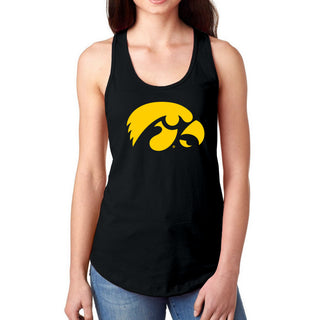 University of Iowa Hawkeyes Primary Logo Women's Racerback Tank Top - Black