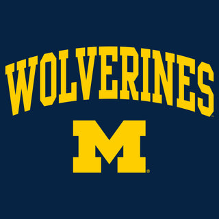 Michigan Mascot Arch Logo T Shirt - Navy