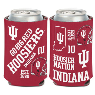 Indiana Hoosiers SCATTERPRINT Can Cooler 12 oz.