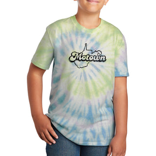 Motown WV Tie-Dye Youth Tee - Watercolor Spiral