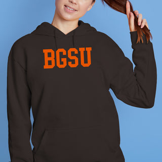 BGSU Basic Block Hoodie - Dark Chocolate