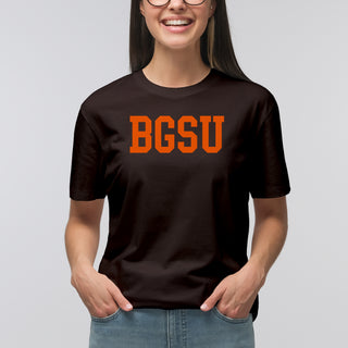 BGSU Basic Block T Shirt - Dark Chocolate