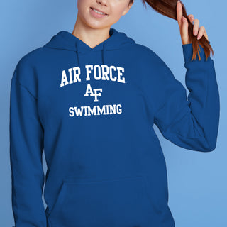 Air Force Academy Arch Logo Swimming Hoodie - Royal