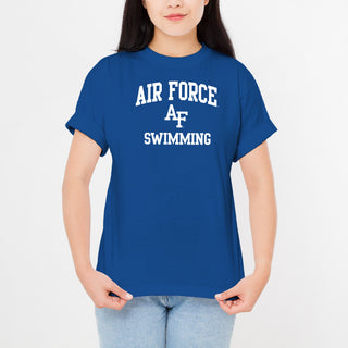 Air Force Academy Arch Logo Swimming T-Shirt - Royal