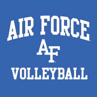 Air Force Academy Arch Logo Volleyball T-Shirt - Royal