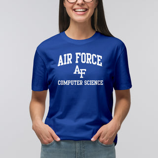 Air Force Academy Arch Logo Computer Science T-Shirt - Royal