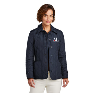 Assistance League Logo LC EMB Brooks Brothers Women's Quilted Jacket - Night Navy