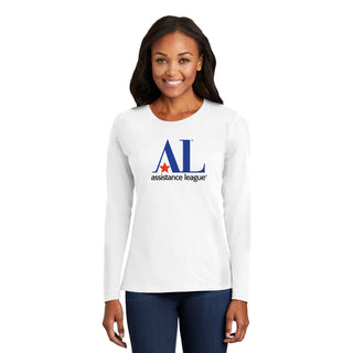 Assistance League Logo Womens Long Sleeve - White