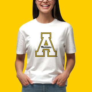 Appalachian State University Mountaineers Primary Logo Cotton T-Shirt - White